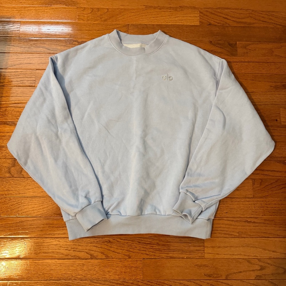 Alo yoga blue crewneck